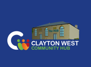 Clayton West Community Hub logo with Hub