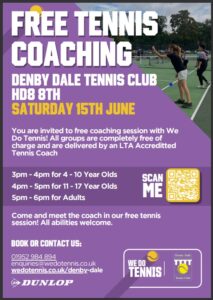 Free Tennis Open Day Poster