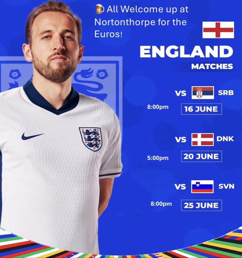 Watch the Euros at Nortonthorpe