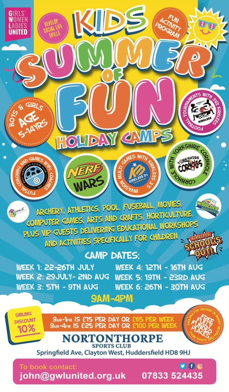 Kids Summer of Fun - Holiday Camps