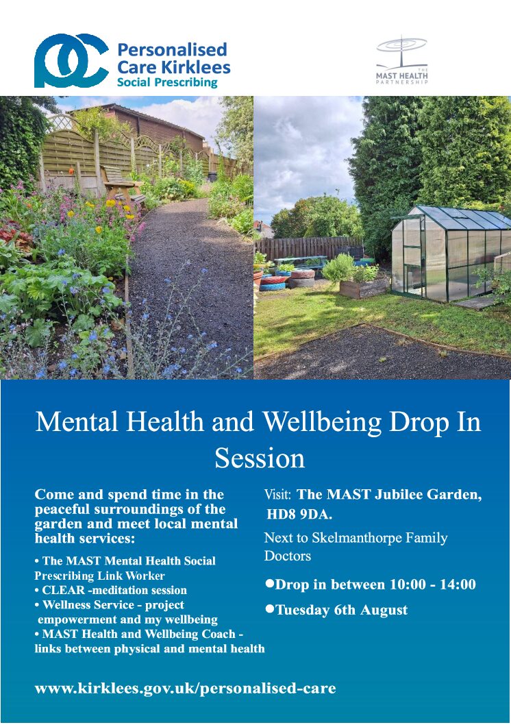 Mental Health and Well-being Drop In Session