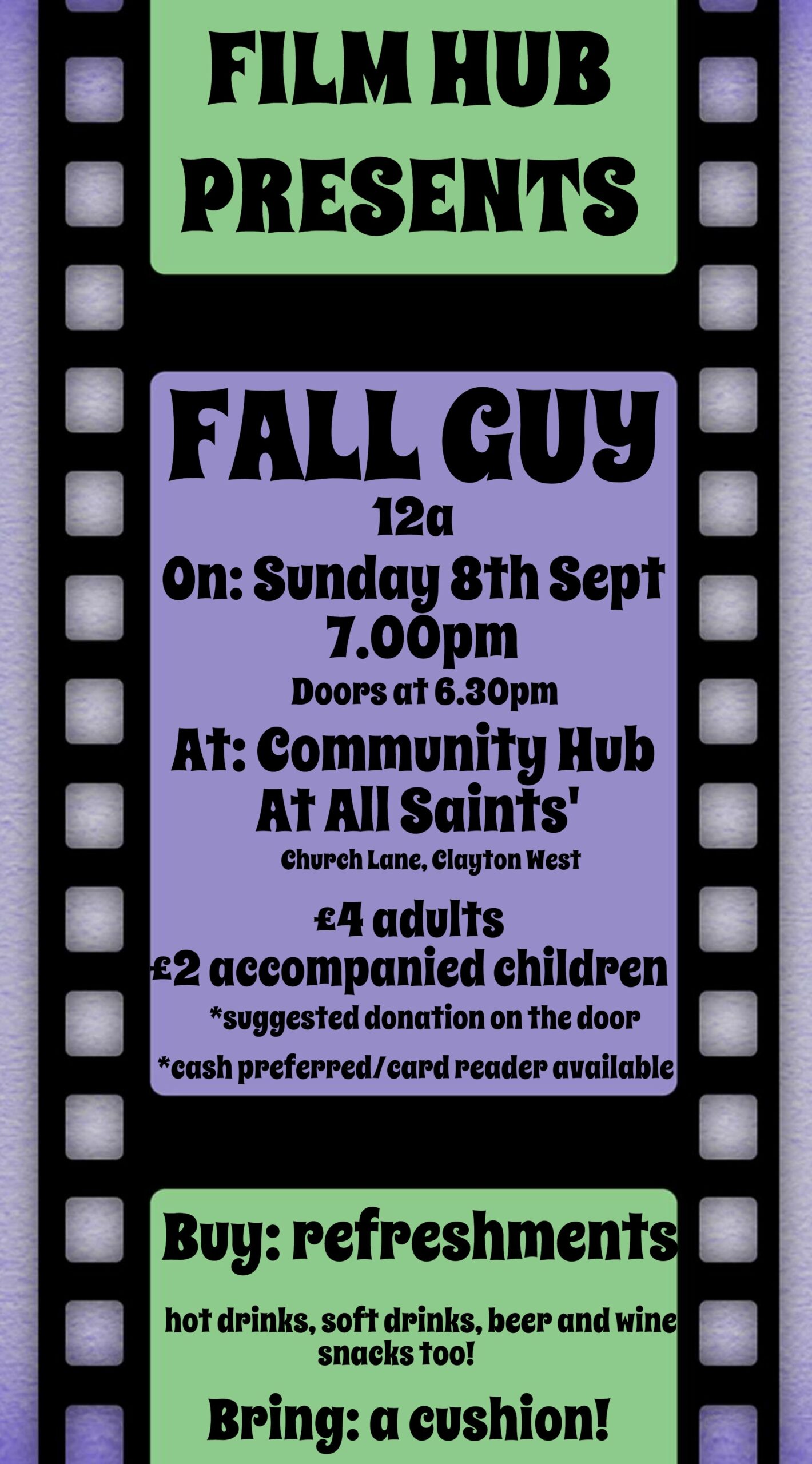 Community at All Saints & Clayton West Film Hub presents 'Fall Guy'