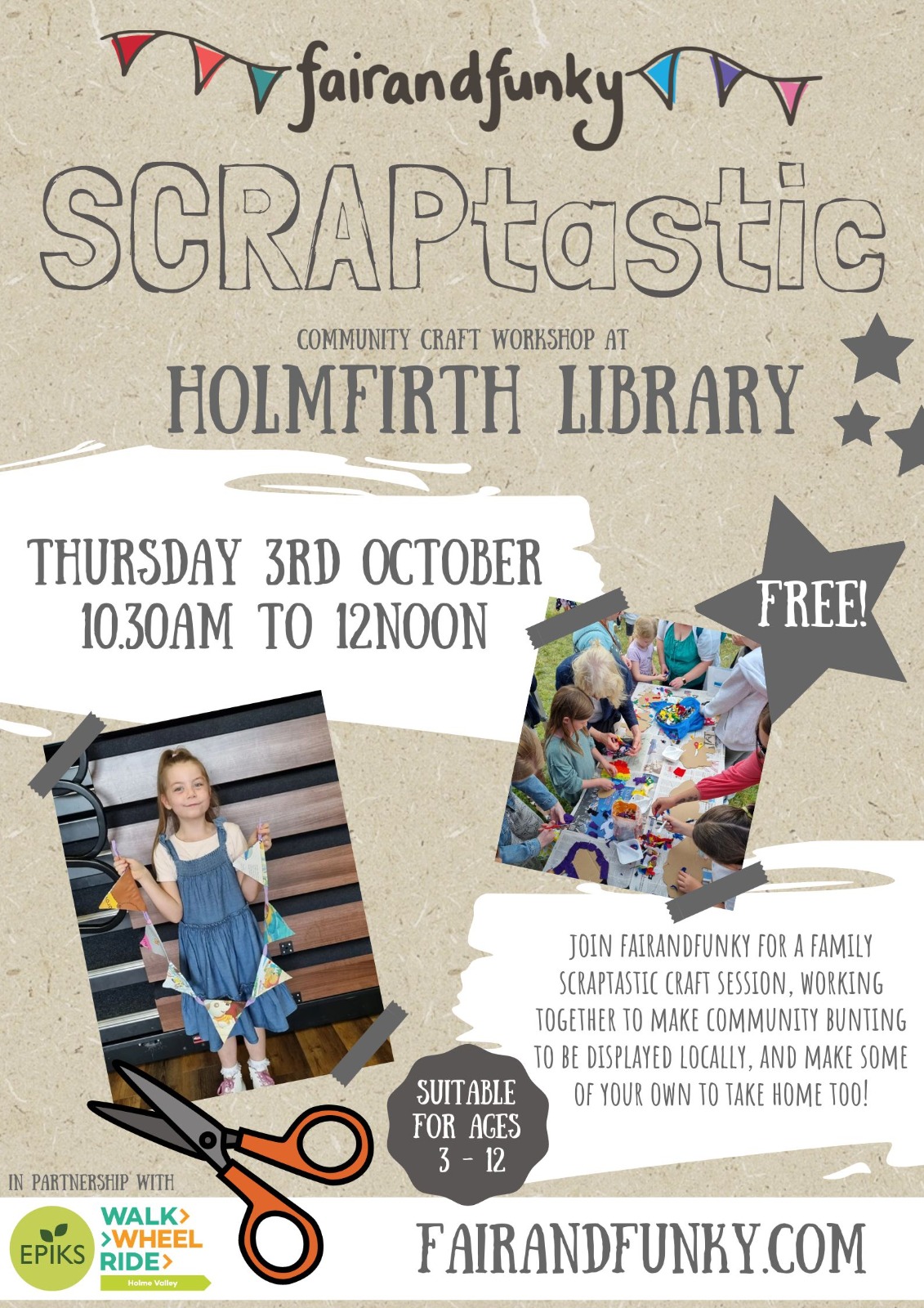 SCRAPtastic workshop at Holmfirth Library