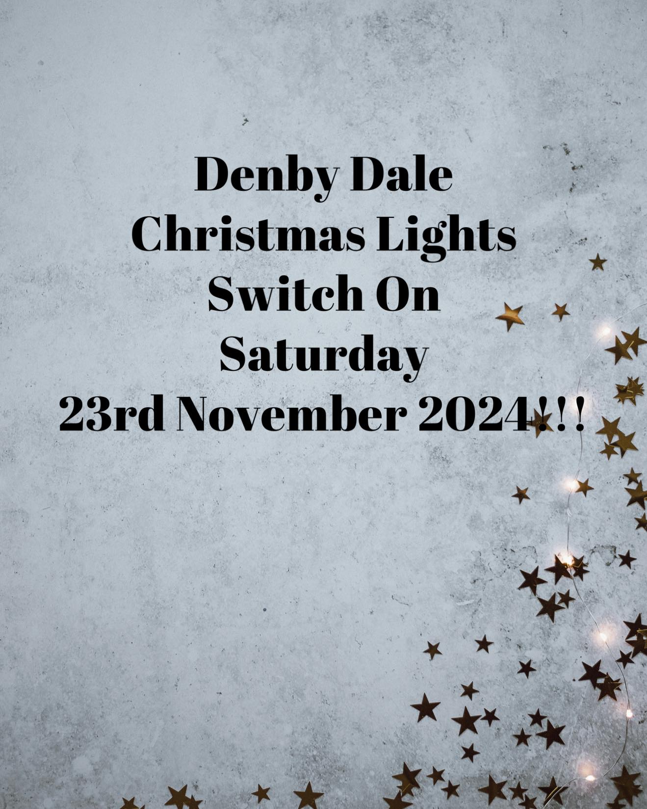 Denby Dale Christmas Light Switch On