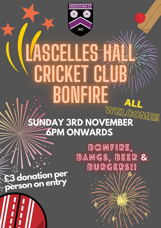 Lascelles Hall Cricket Club Bonfire