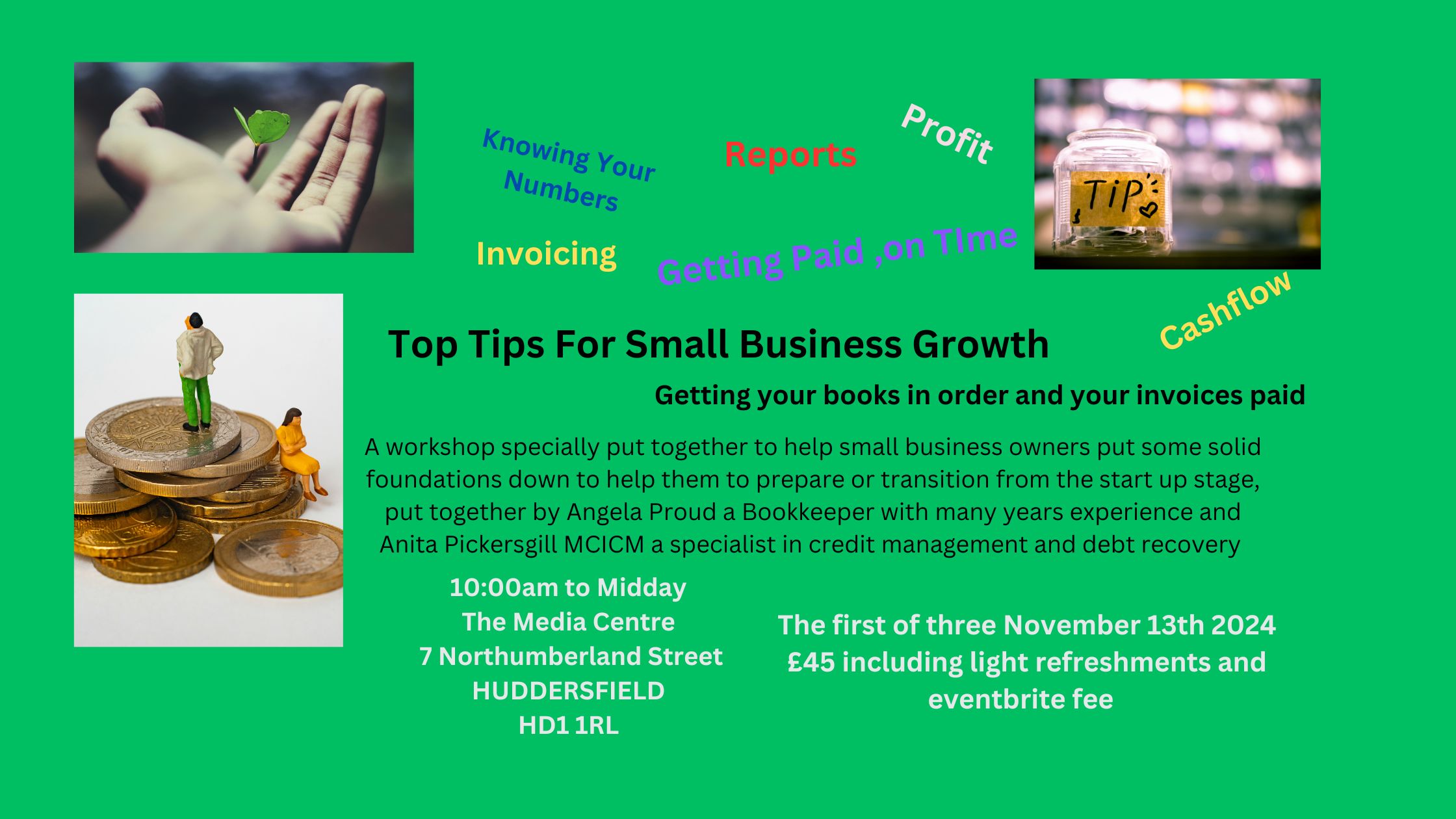 Top Tips For Business Growth - Getting Your Books in Order and Getting Paid!